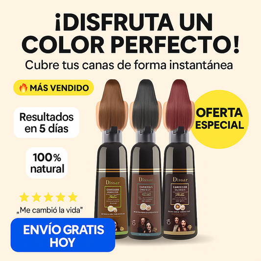 Shampoo Anti-Canas™-Evita la inseguridad causada por las canas prematuras