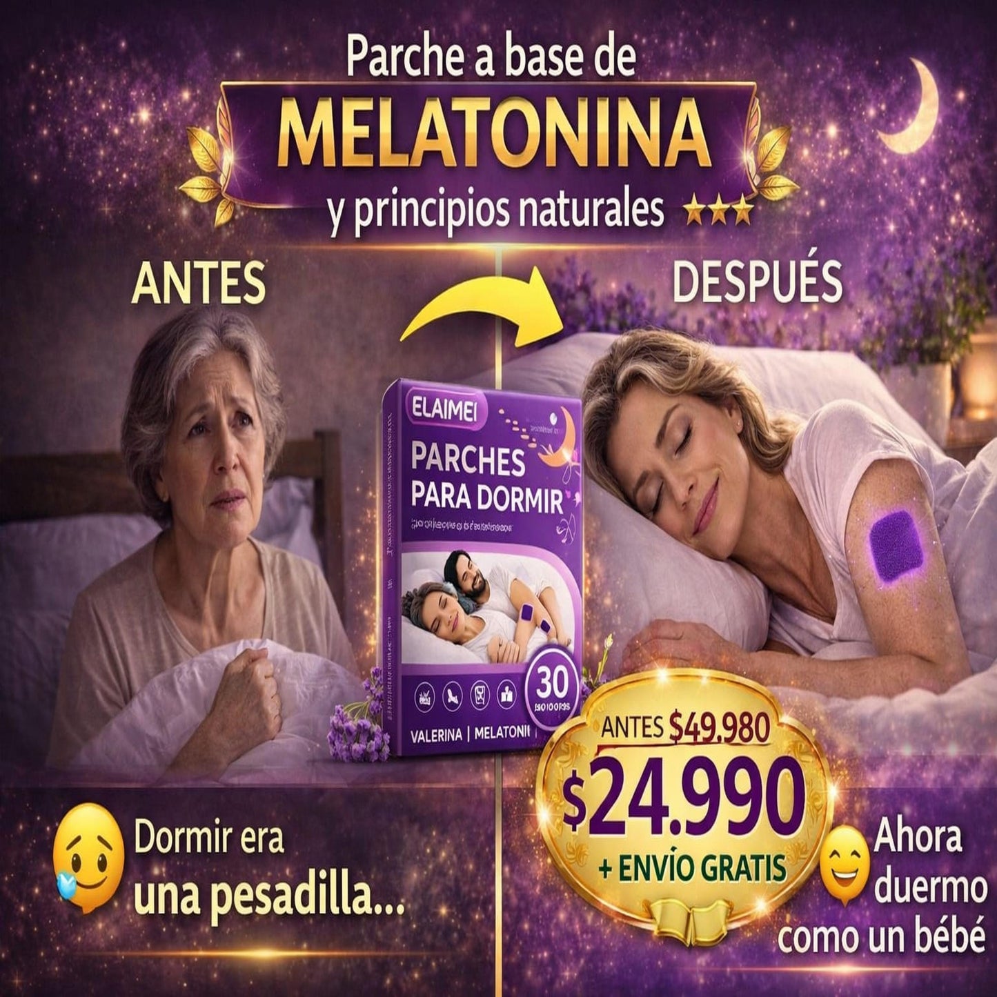 SueñoProfundo™-Concilia el sueño profundo desde el primer uso, sin pastillas ni efectos secundarios